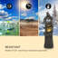 Outdoor Sculptural Fountain with Lights