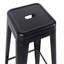 Tabouret à hauteur de comptoir 24 po, tabourets de bar en métal sans dossier, ensemble de 4, non empilable, amovible et facile à assembler, conception peu encombrante pour îlot de cuisine / bar / café / salle à manger-591688198-591688211-591688217