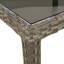 Table de salle à manger de jardin 35,4 po en rotin de polyester-2026958056-2026958061