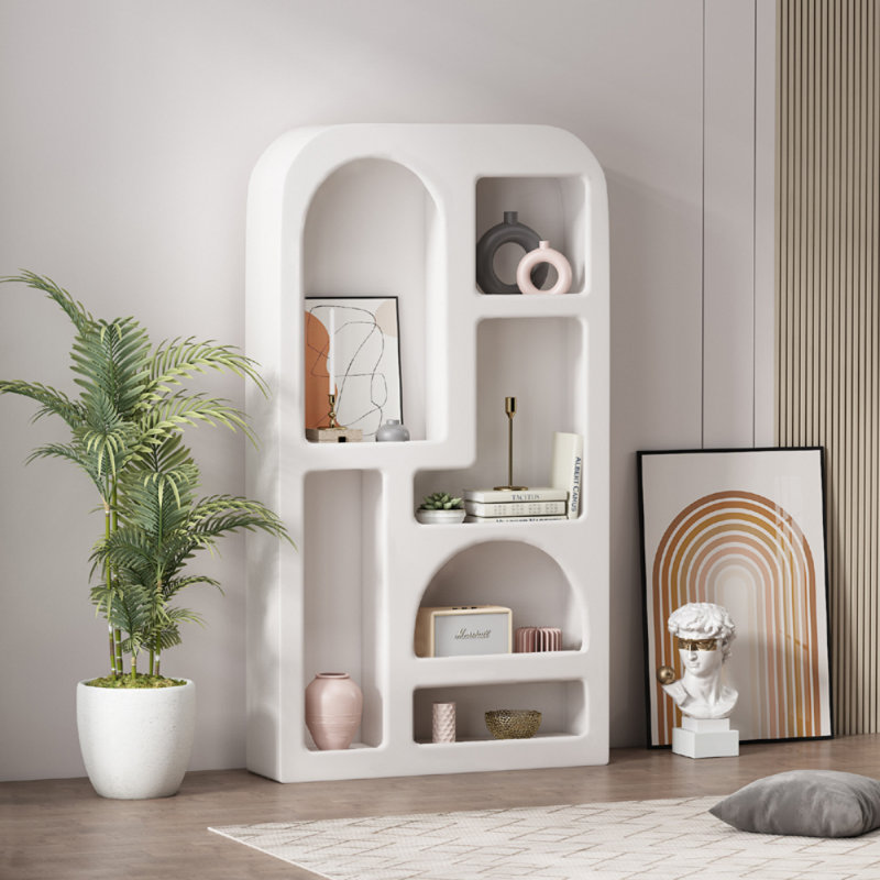 Modern and Simple Cream Style Display Cabinet