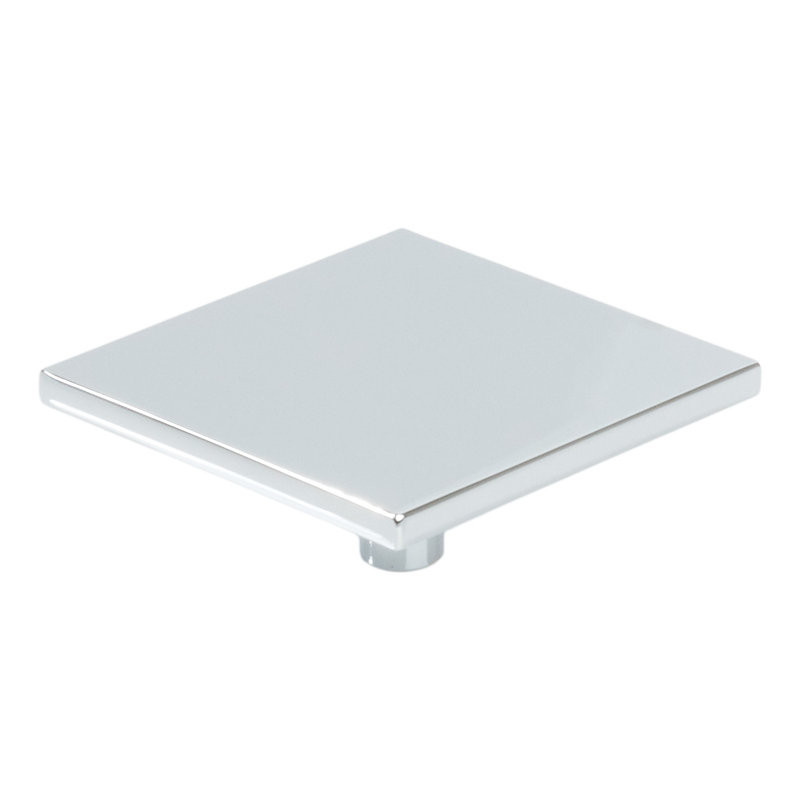 Poignée d'armoire carrée 2,5 po Emtek Clifton, nickel poli, Nickel poli