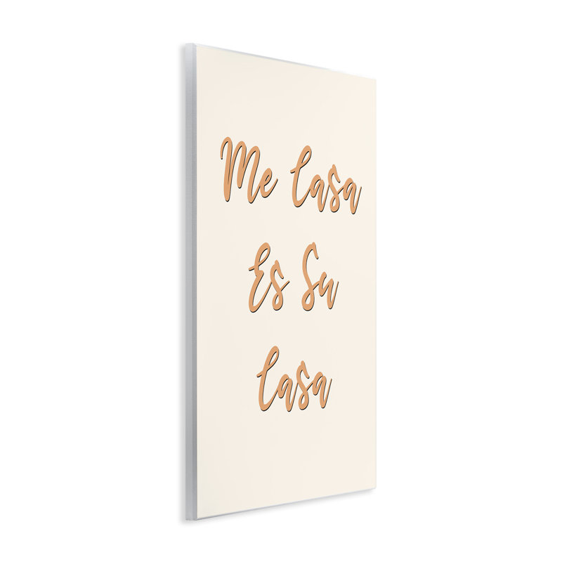 Plaque murale espagnole «My Your House» par Pooja Dave, H 15 po x l 10 po