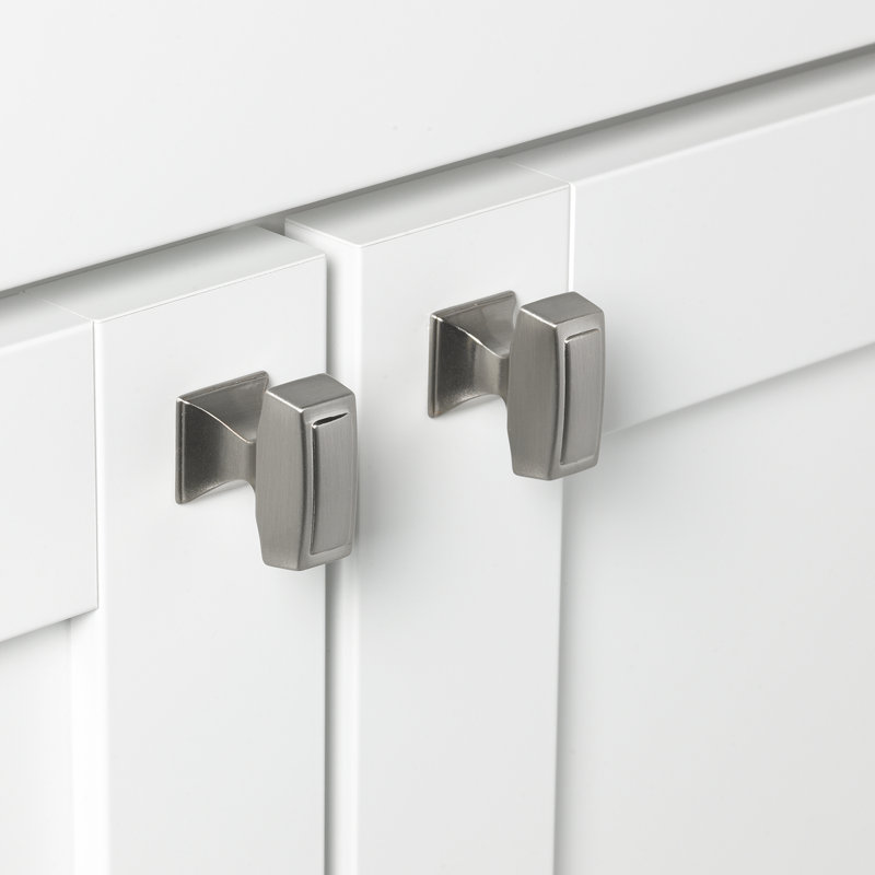 Ensemble de poignées de barre décoratives 1 1/8 po Deco, Nickel satiné