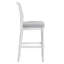 26" Weathered Grey Counter-Height Bar Stool with Grey Upholstered Seat and Back, 1PC-755379276-755379273-755379277