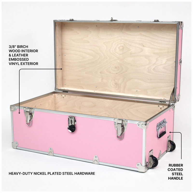 Grand coffre de rangement Essential, Rose