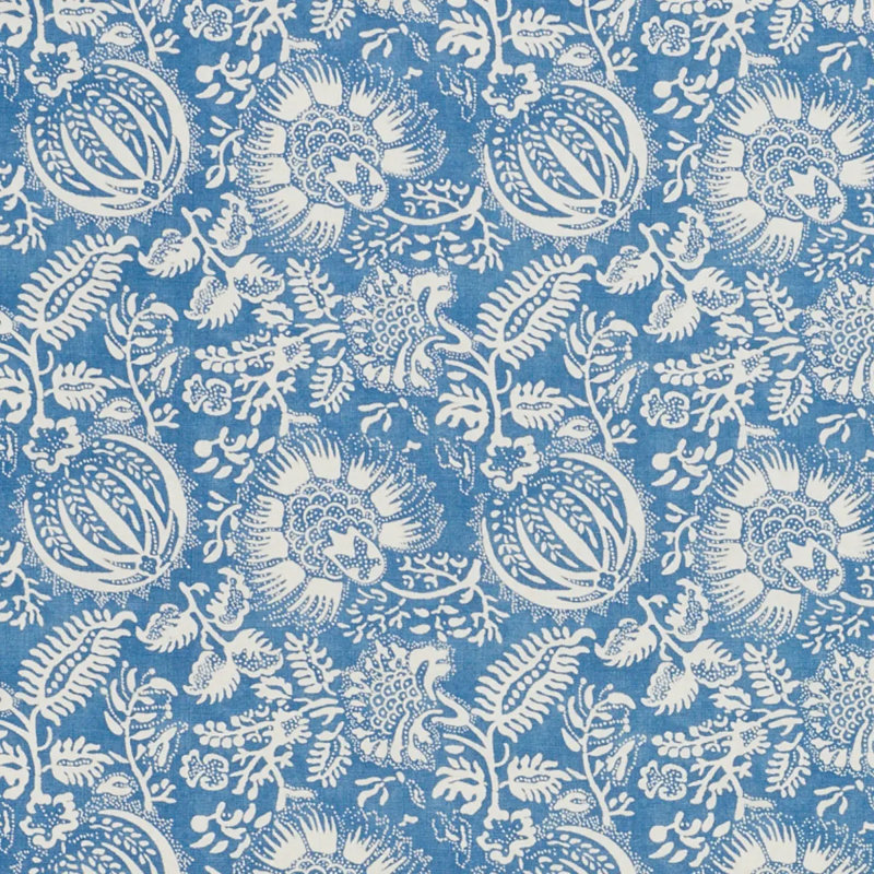 Tissu imprimé grenade, Indigo