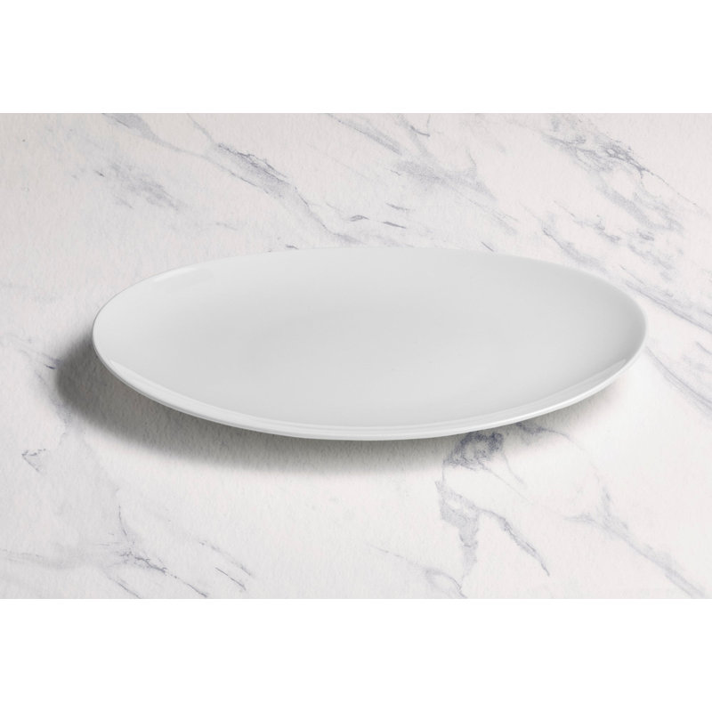 Assiette à steak ronde en porcelaine de qualité supérieure PRIME IVORY, 30 cm