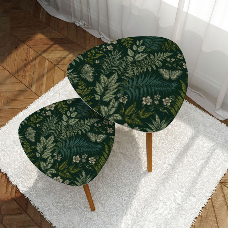 Ensemble de 2 tables basses gigognes Triangle