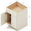 24" Soft White Shaker Ready-to-Assemble Base Cabinet with Solid Wood Doors and Soft-Close Dovetail Drawers