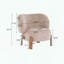 Fauteuil à oreilles Cozy - Boucle / Chenille - Pieds en bois massif-1168620006