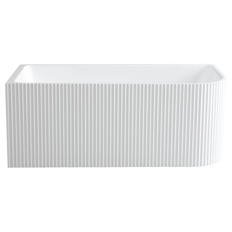 Baignoire de trempage autoportante en acrylique avec drain et trop-plein 67 "x 28,5" KDK, Gauche