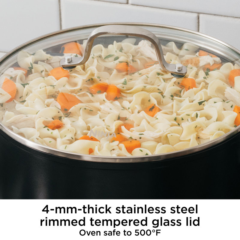 Ninja Foodi Neverstick 6 1/2-Quart Stock Pot With Glass Lid & Reviews ...