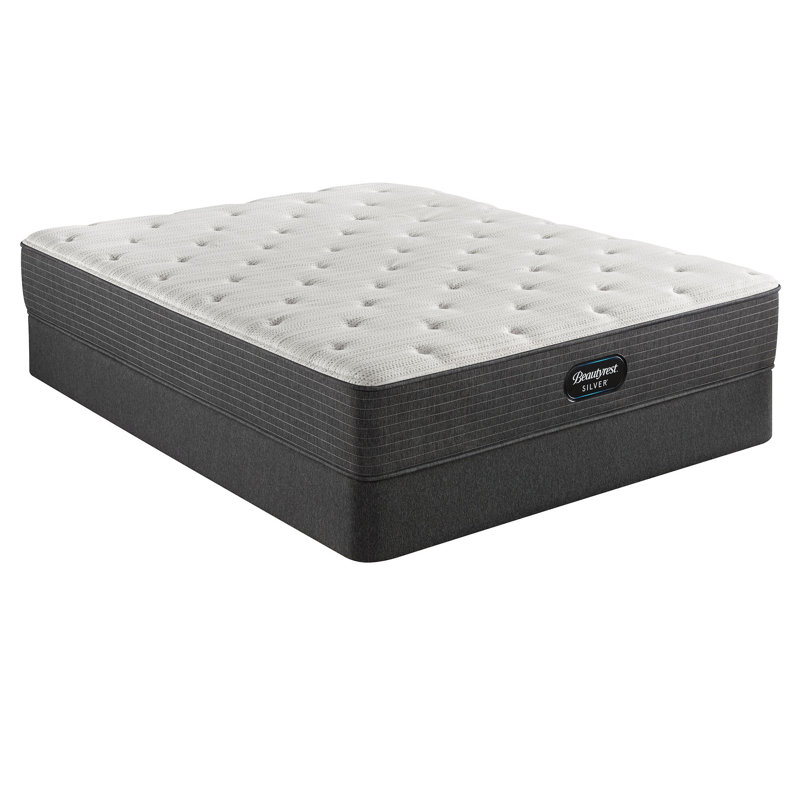 Beautyrest Silver BRS900 Medium 12" Innerspring Mattress and Box Spring Set, Full, Standard Profile (9")