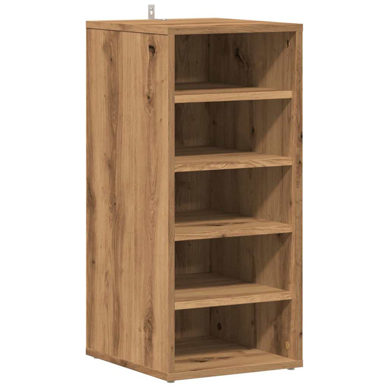 Belmeda 5 Pair Shoe Storage Cabinet, Artisan Oak