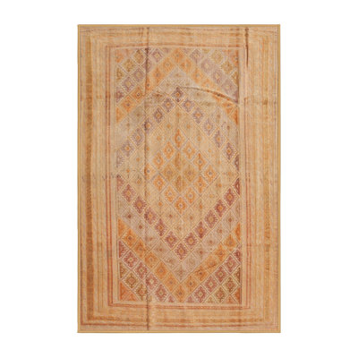 Tapis de zone jaune contemporaine