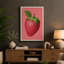 Strawberry Study Botanical - Wrapped Canvas-401648112-401648117