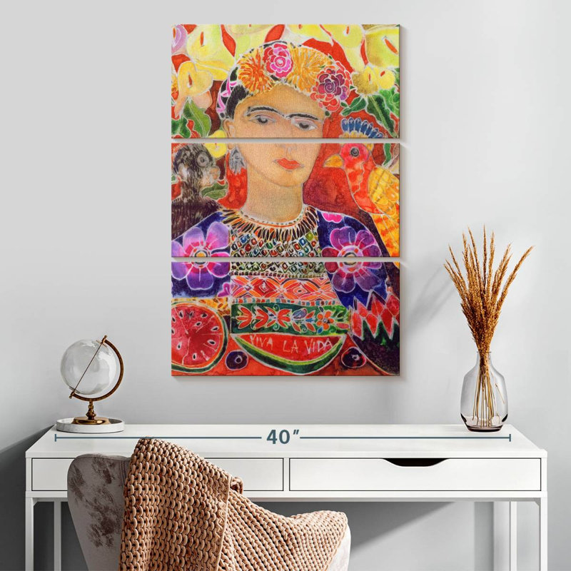 Respect to Frida Kahlo 2002, H 32 po x l 20 po