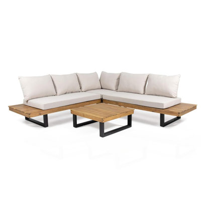 ENSEMBLE DE CANAPÉ 4 PIÈCES, BEIGE