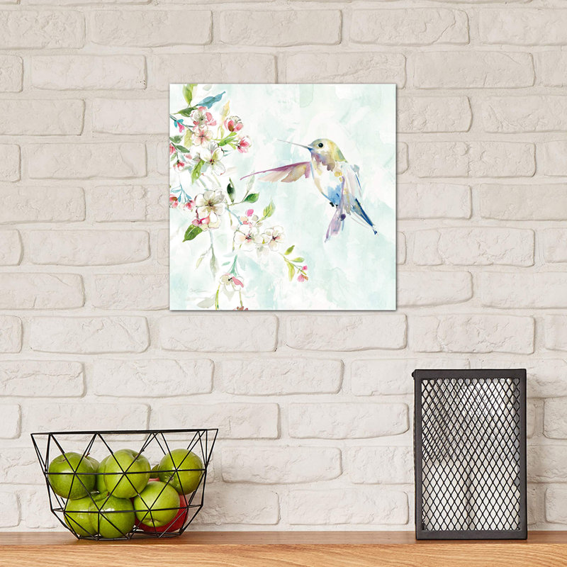 Hummingbird IV by Carol Robinson - Wrapped Canvas Painting, 45.72 cm H x 45.72 cm W x 1.91 cm D, No Frame