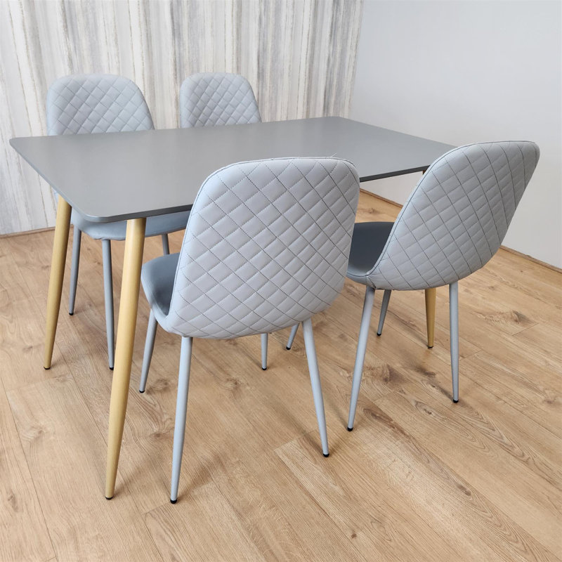 Amesbury 4 - Person Dining Set, Grey