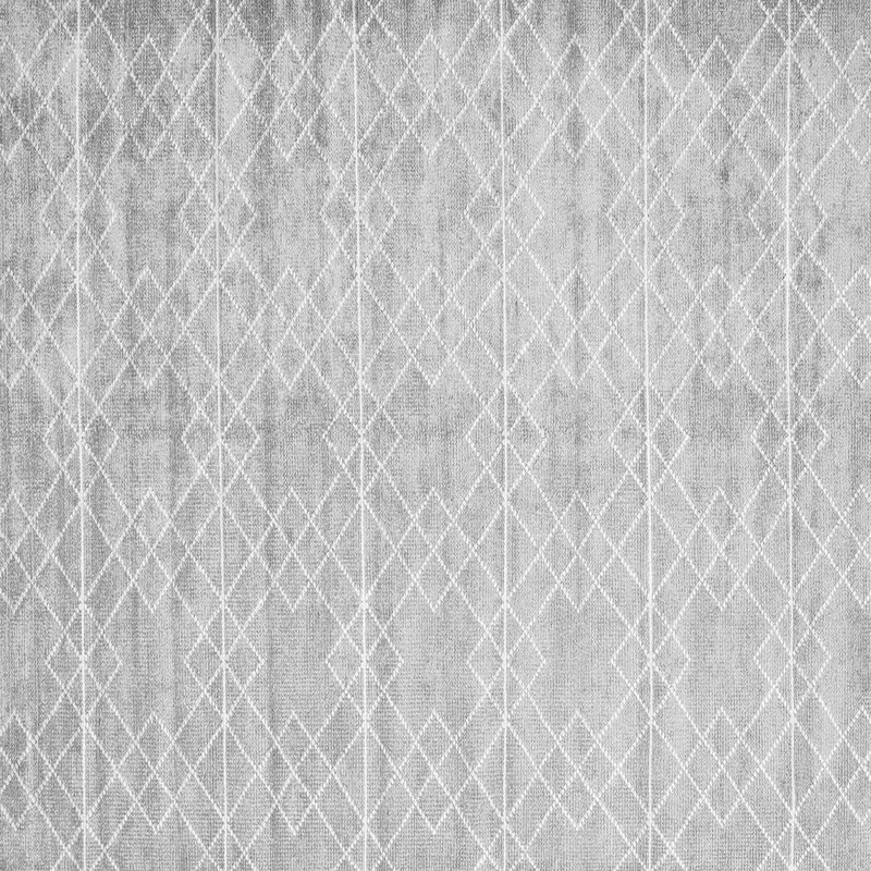 Tapis géométrique tissé à la machine Sheere, Carré de 6 pi