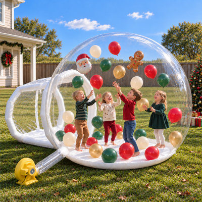 10Ft Inflatable Pvc Bubble Balloon House With Air Blower For Kids Adult For Birthday Party Weeding Event Outdoor Decoration