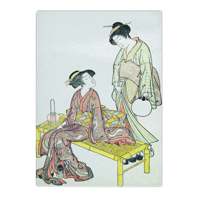 Tempered Glass the Hand Lantern by Kitao Shigemasa Chopping Board
