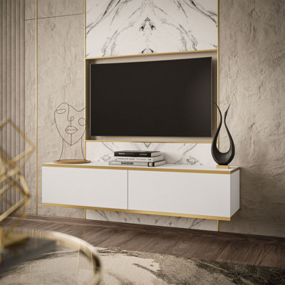 Amber-Lea Unfinished TV Stand for TVs up to 65"