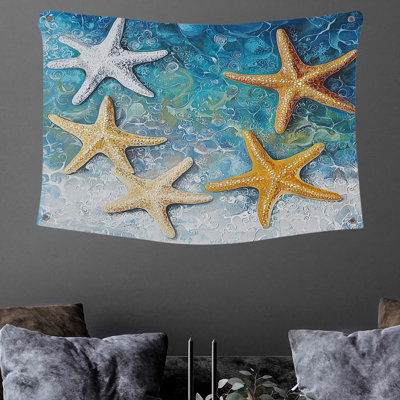 Starfish Wall Tapestry -  Beach Wall Decor