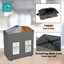 Fabric Rolling Laundry Basket with Handles-71296763