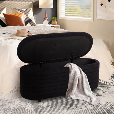 Repose-pieds ovale standard avec rangement de 42,5 po de largeur