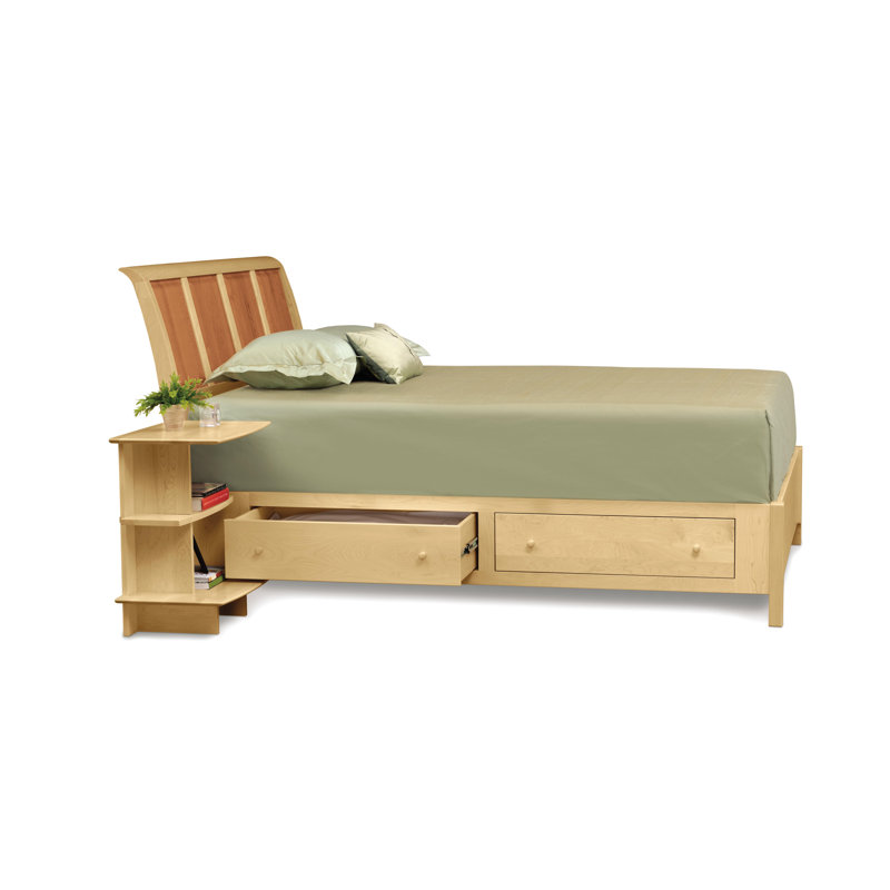 Sarah Solid Wood Bed, King, Cherry / Maple