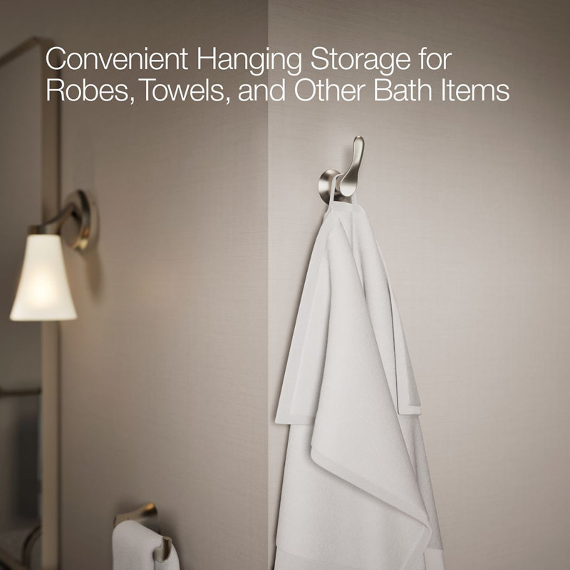 Simplice Robe Hook, Vibrant Brushed Nickel