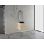 Meuble-lavabo mural 24 po avec lavabo d'art en céramique et porte à fermeture en douceur, emballage KD, contreplaqué-130629337