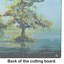 Cypress Tree in the Bayou Blue Glass Cutting Board