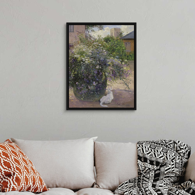 Reproduction d'art sur toile, Cadre flottant noir, H 32 po x l 26 po x P 1,75 po