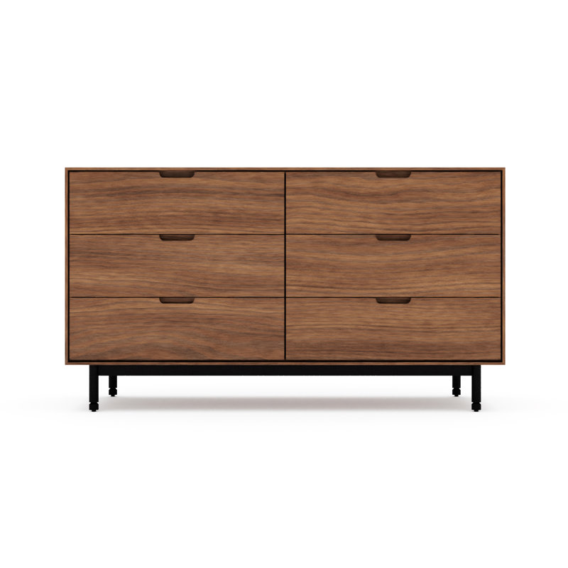 Munro 6 Drawer Dresser, Walnut