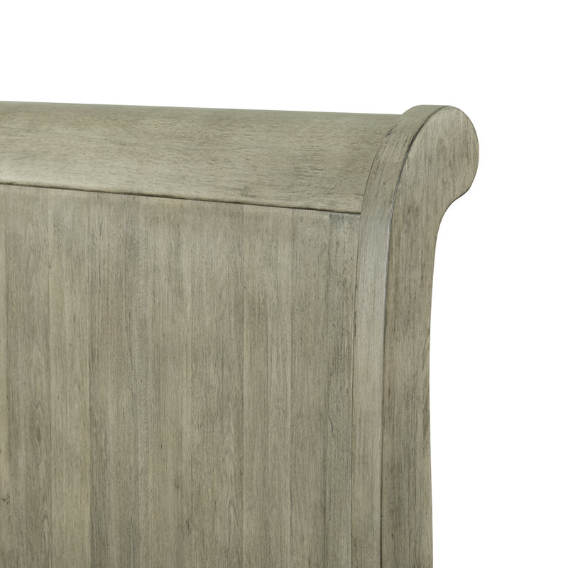 Lenny Sleigh Bed, California King, Tan