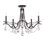 Vesca 5 Light 29in x 23in Semi-Flush Mount in Etruscan Gold with Clear Radiance Crystals