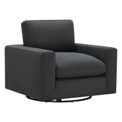 Asher Linen Swivel Club Chair