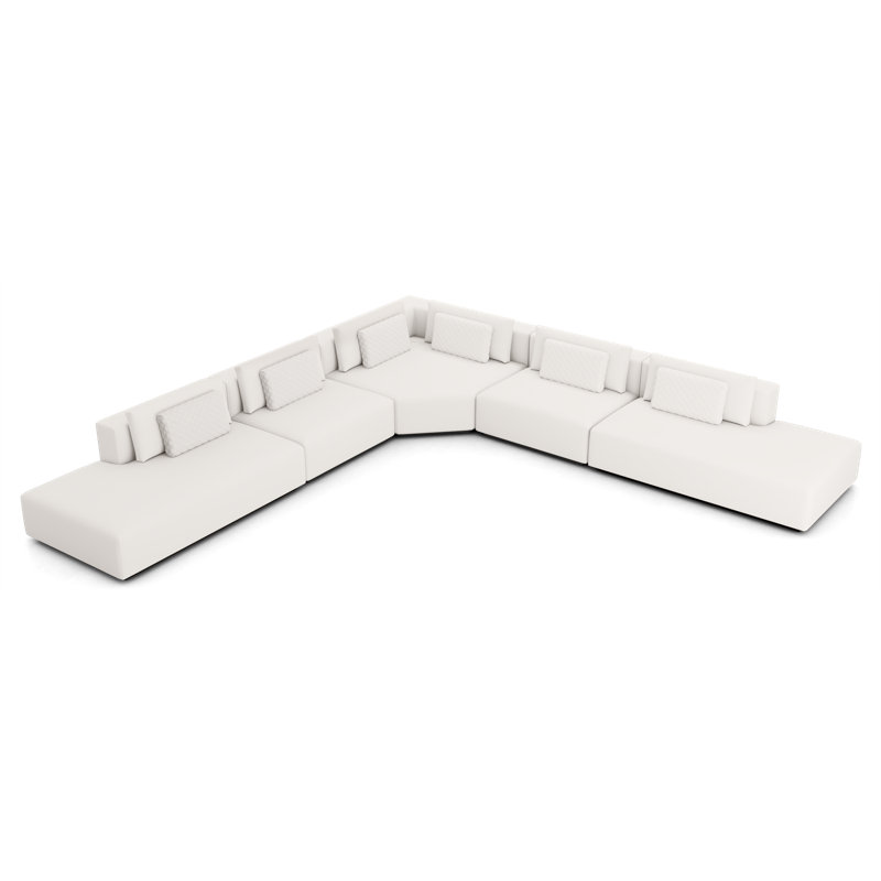 Canapé et méridienne modulaire de 173 po de largeur