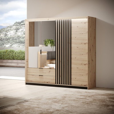 Givry 4 Door Manufactured Wood Wardrobe