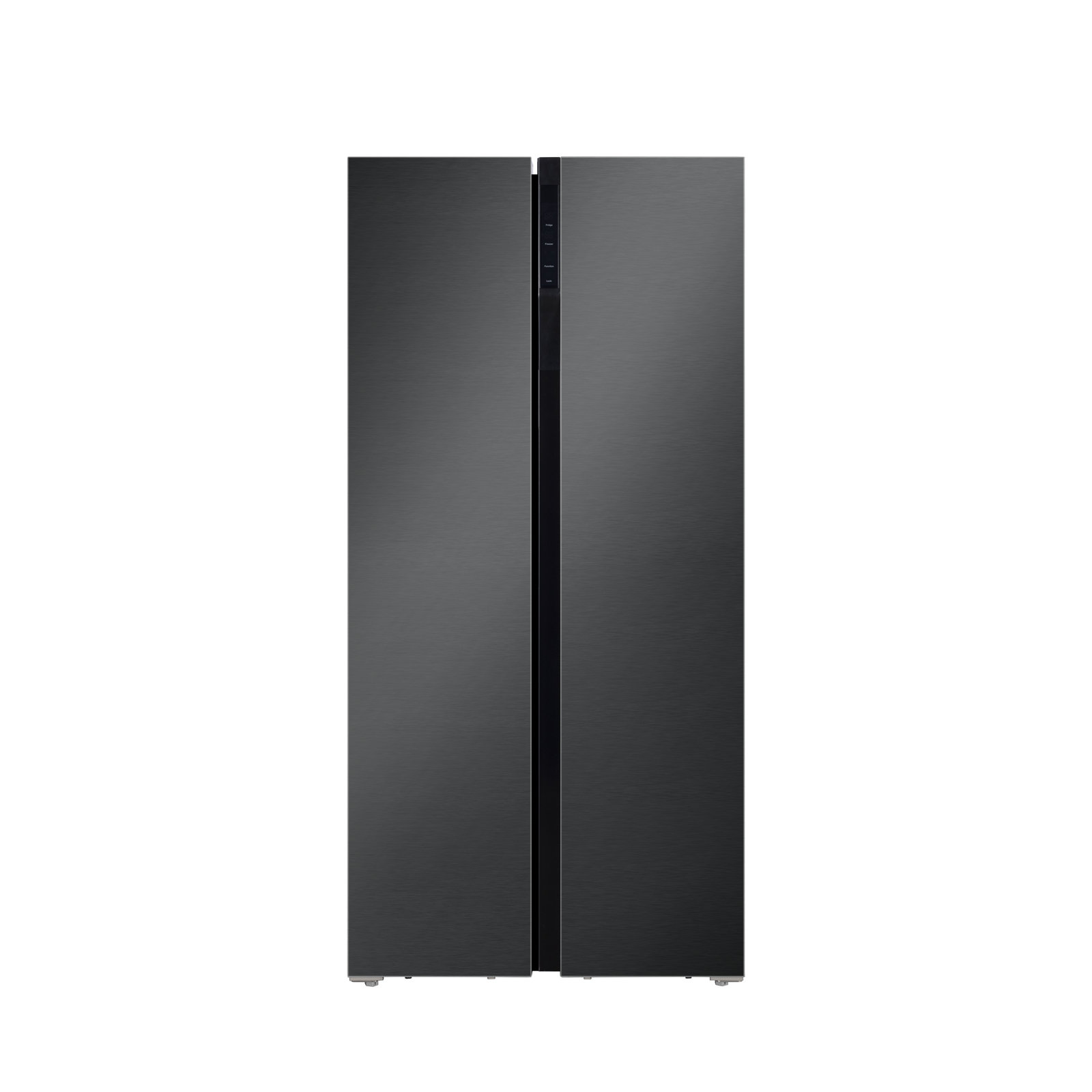 Hamilton Beach 20.6 Cu. Ft. Side By Side Refrigerator, Digital Display and Controls, Black Stainless Steel | Fridge.com