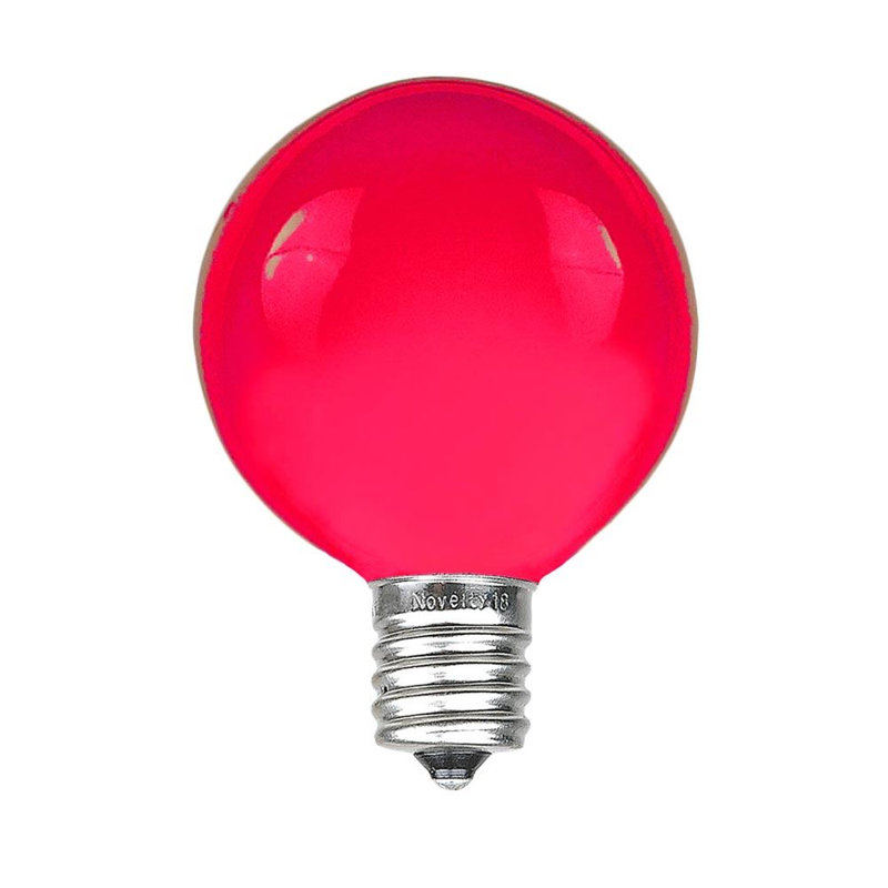 Ampoule de patio d’extérieur pour les fêtes g40, Rose