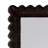 Lacie Scalloped Rattan Floor Mirror, Chocolate Brown-2083727640