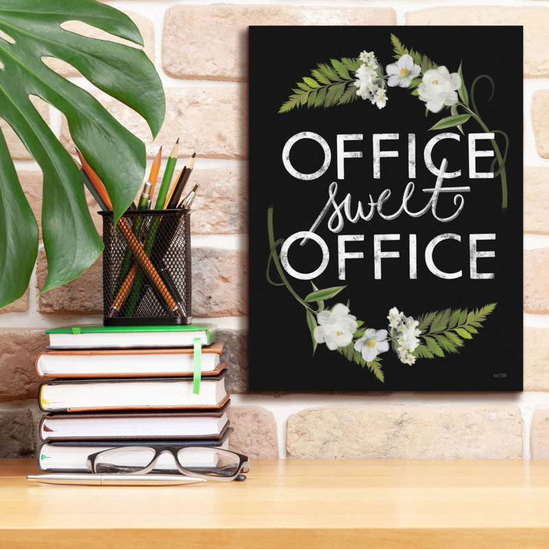  «Office Sweet Office» par House Fenway, art mural sur toile, 12 po x 16 po