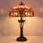 Tiffany Table Lamp Pink Jewelry Stained Glass Desk Lamp 16X16X24 Inches Reading Light