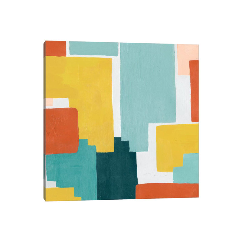 Block Abstract III by Grace Popp - Wrapped Canvas Painting, 93.98 cm H x 93.98 cm W x 3.175 cm D