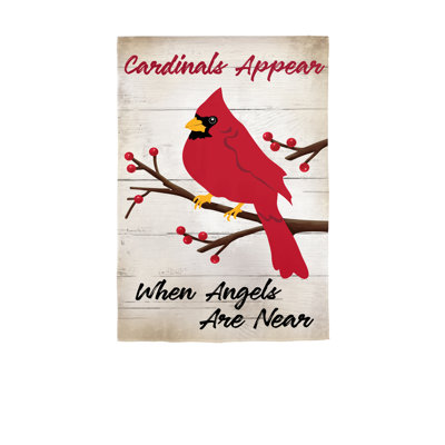 When Angels are Near Applique Garden Flag