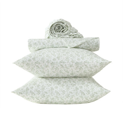 Laura Ashley Printed Cotton Sateen Sheet Set